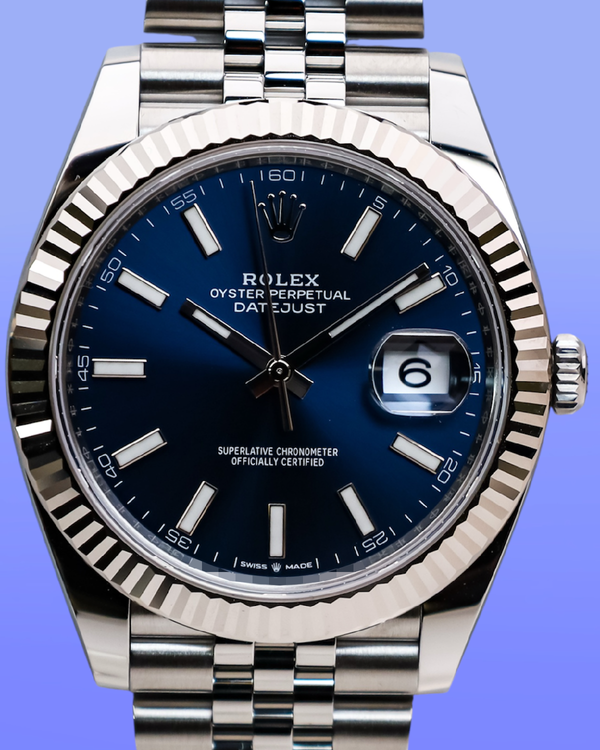 No Reserve - 2026 Rolex Datejust 41MM Blue Dial Jubilee Bracelet (126334)
