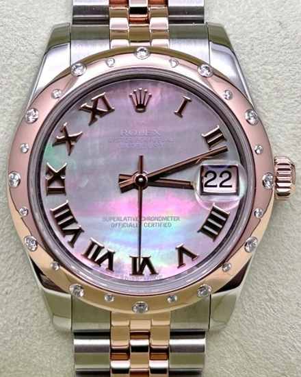 2017 Rolex Datejust 31MM "Tahiti" Mother of Pearl Dial Two-Tone Super Jubilee Bracelet (178341)