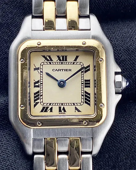 Cartier Panthère De Cartier 22MM Quartz Off-White Dial Two-Tone Bracelet (W25029B6)
