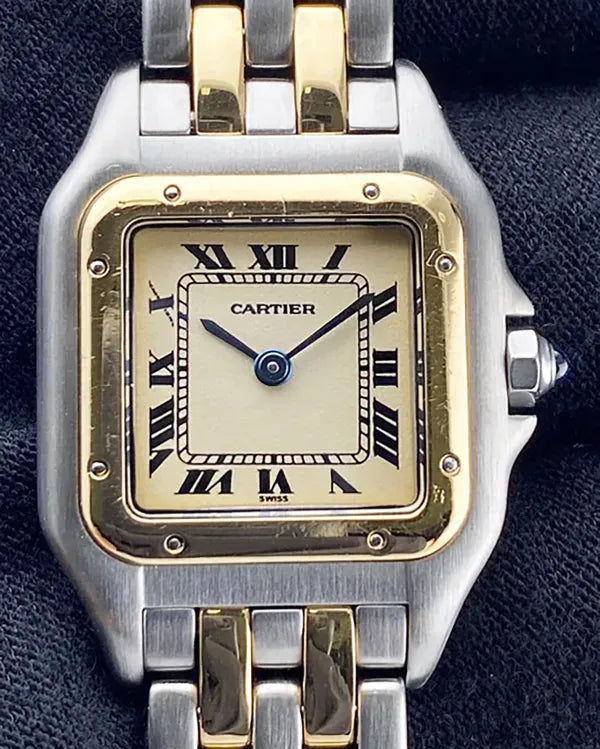Cartier Panthère De Cartier 22MM Quartz Off-White Dial Two-Tone Bracelet (W25029B6)