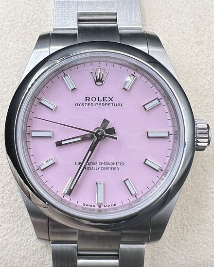 2026 Rolex Oyster Perpetual 31MM Pink Dial Oyster Bracelet (277200)