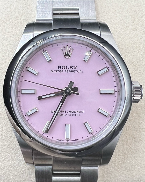 2026 Rolex Oyster Perpetual 31MM Pink Dial Oyster Bracelet (277200)