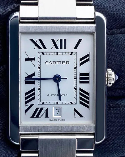 Cartier Tank Solo XL 31MM Silver Dial Steel Bracelet  (W5200028)
