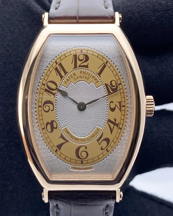 Patek Philippe Gondolo 32MM Silver Dial Leather Strap (5098R-001)
