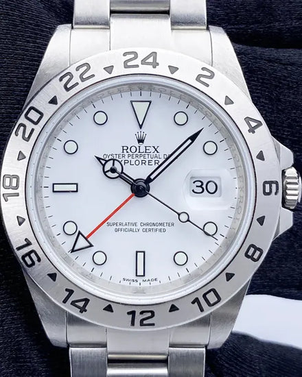 2009 Rolex Explorer II "Polar" 40MM White Dial Oyster Bracelet (16570)