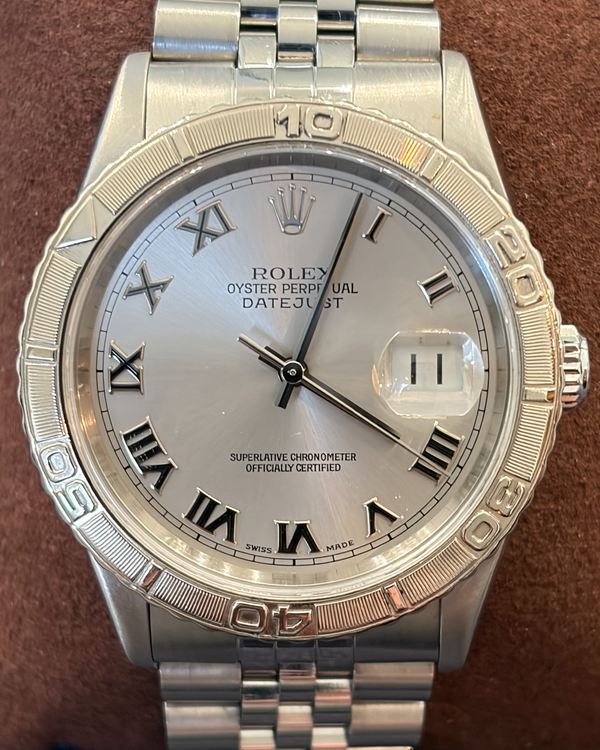 1998 Rolex Datejust Turn-O-Graph 36MM Silver Dial Jubilee Bracelet (16264)