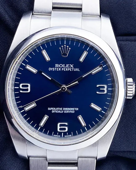 2016 Rolex Oyster Perpetual 36MM Blue Dial Oyster Bracelet (116000)