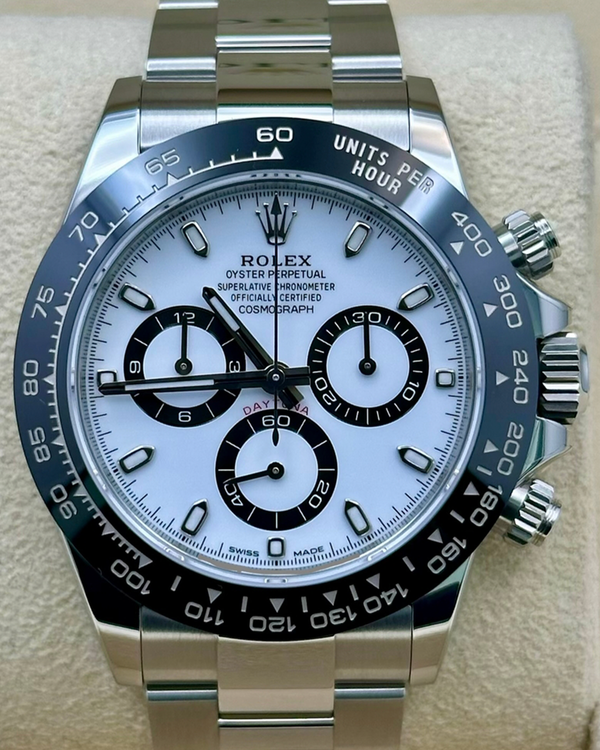 2022 Rolex Cosmograph Daytona "Panda" 40MM White Dial Oyster Bracelet (116500LN)