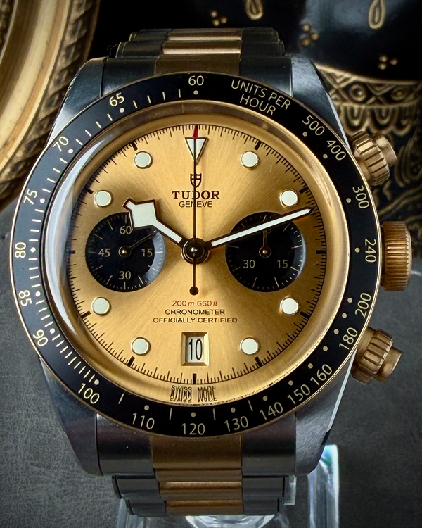2022 Tudor Black Bay Chrono S&G 41MM Champagne Dial Two-Tone Bracelet (M79363N)