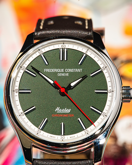 No Reserve - 2026 Frederique Constant Vintage Rally "Healey" L.E. 40MM Green Dial Leather Strap (FC-301HGRS5B6)