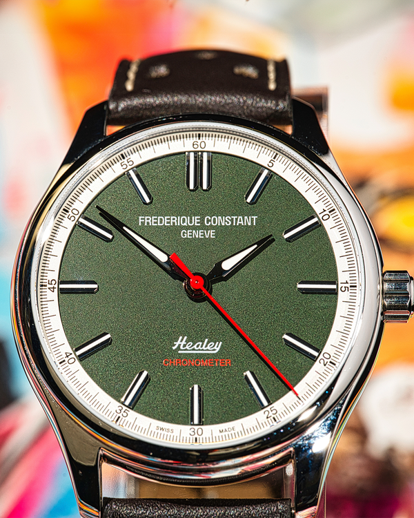 No Reserve - 2026 Frederique Constant Vintage Rally "Healey" L.E. 40MM Green Dial Leather Strap (FC-301HGRS5B6)
