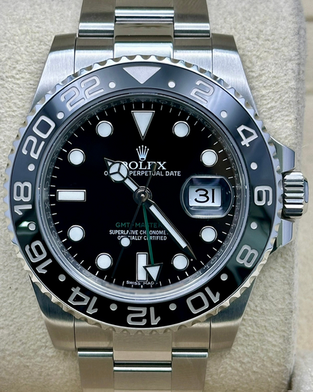 2018 Rolex GMT-Master II 40MM Black Dial Oyster Bracelet (116710LN)