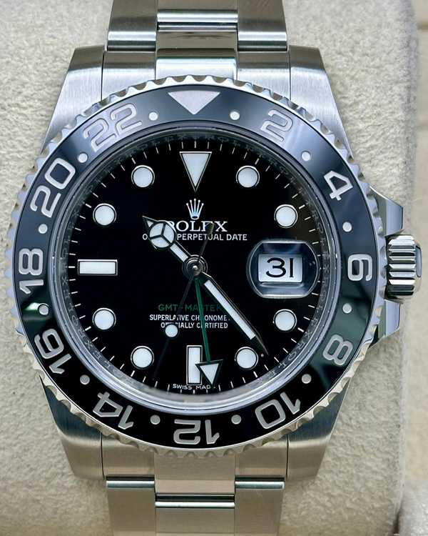 2018 Rolex GMT-Master II 40MM Black Dial Oyster Bracelet (116710LN)