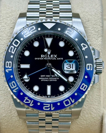 2023 Rolex GMT-Master II "Batgirl" 40MM Black Dial Jubilee Bracelet (126710BLNR)