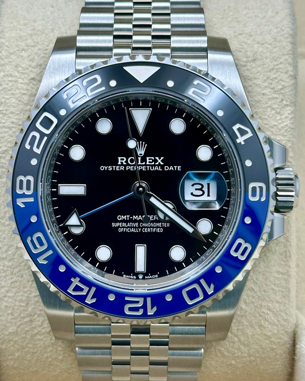 2023 Rolex GMT-Master II "Batgirl" 40mm Black Dial Jubilee Bracelet (126210BLNR)