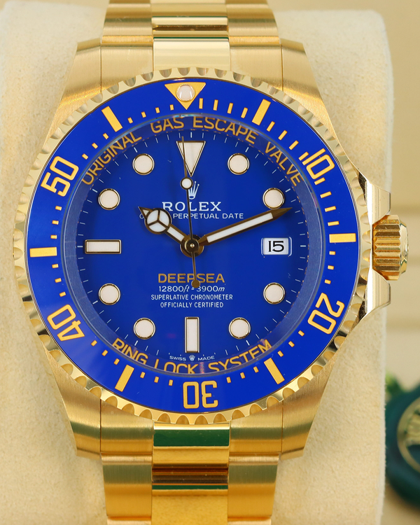 Rolex Sea-Dweller Deepsea "Bluesy" 44MM Blue Dial Yellow Gold Oyster Bracelet (136668LB)