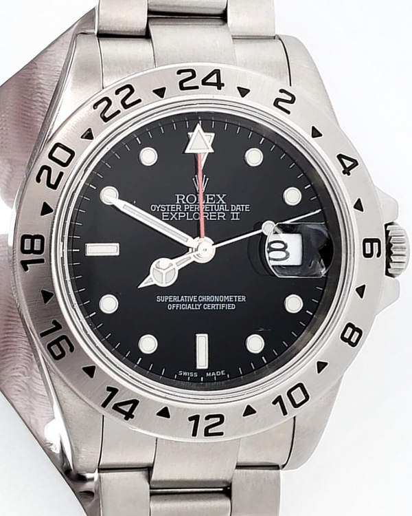 2006 Rolex Explorer II 40mm Black Dial Oyster Bracelet (16570)