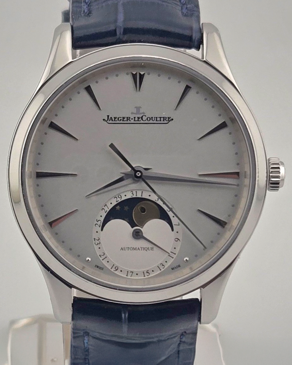 2020 Jaeger-LeCoultre Master Ultra Thin Moon 34MM Silver Dial Leather Strap (Q1258420)