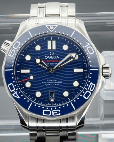 2021 Omega Seamaster Diver 300M 42MM Blue Dial Steel Bracelet (210.30.42.20.03.001)