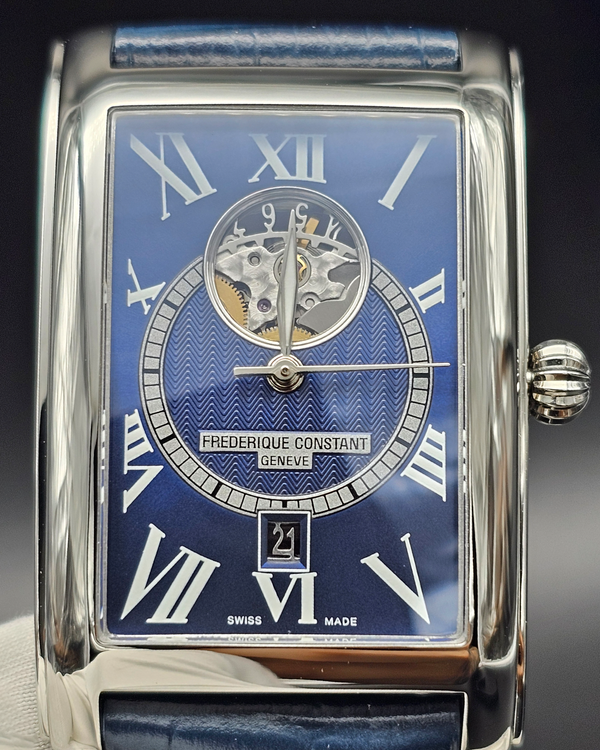 No Reserve - Frederique Constant Classics 47MM Blue Dial Leather Strap (FC-315DNS4C26)