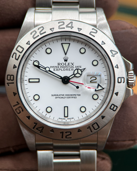 2003 Rolex Explorer II "Polar" 40MM White Dial Oyster Bracelet (16570)