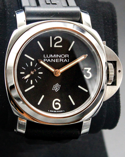 2022 Panerai Luminor Base Logo 44MM Black Dial Rubber Strap (PAM01084)