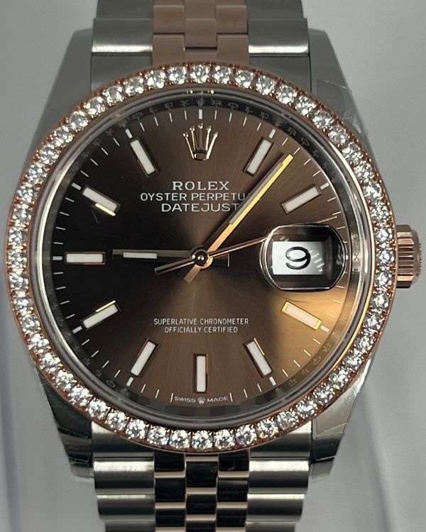 2025 Rolex Datejust 36MM Chocolate Dial Two-Tone Jubilee Bracelet (126281RBR)