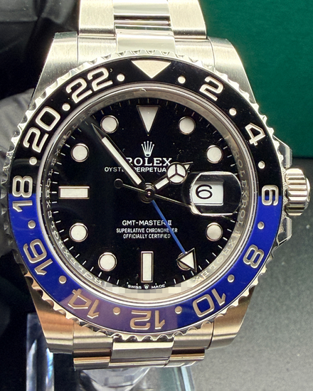 2025 Rolex GMT-Master II "Batman" 40MM Black Dial Oyster Bracelet (126710BLNR)
