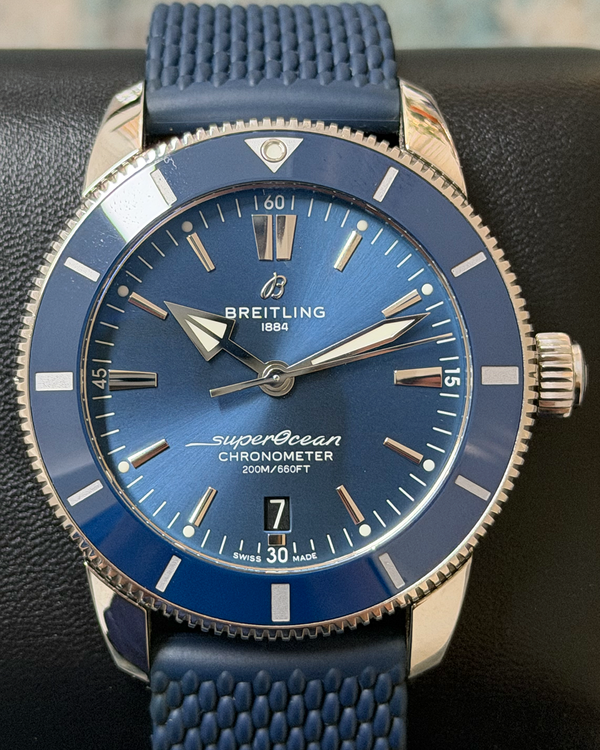 2023 Breitling Superocean Heritage II B20 44MM Blue Dial Rubber Strap (AB2030)