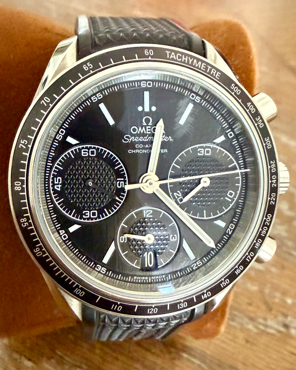 2018 Omega Speedmaster Racing 40MM Black Dial Rubber Strap (326.32.40.50.01.001)