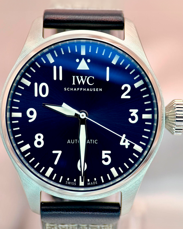 2024 IWC Schaffhausen Pilot 43MM Blue Dial Leather Strap (IW329303)