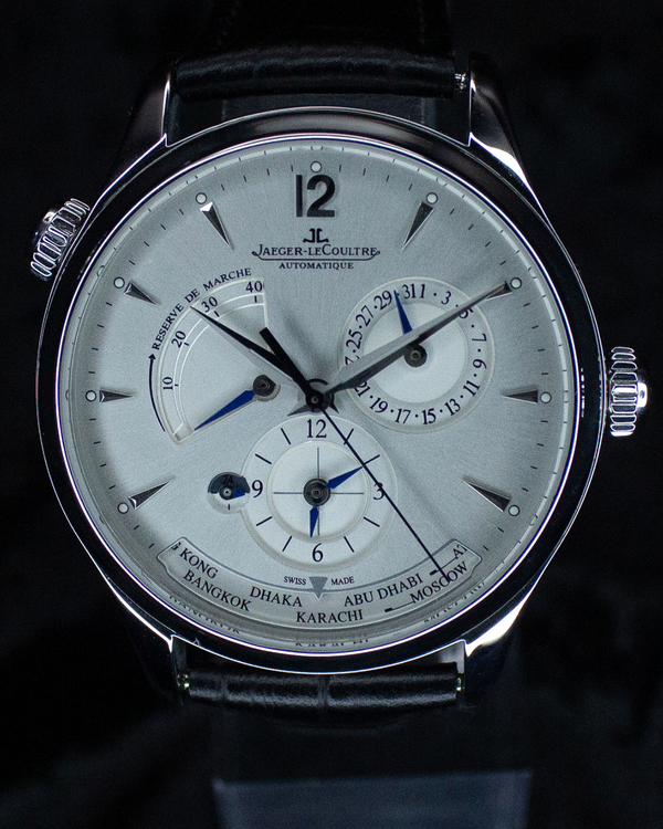 Jaeger-LeCoultre Master Control Geographic 39MM White Dial Leather Strap (Q1428421)