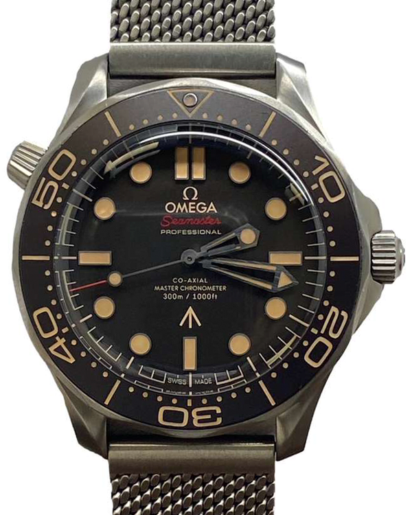 2024 Omega Seamaster Diver 300M "No Time To Die" 007 Edition 42MM Brown Dial Titanium Bracelet (210.90.42.20.01.001)