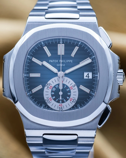 Patek Philippe Nautilus Chrono 40.5MM Blue Dial Steel Bracelet (5980/1A-001)