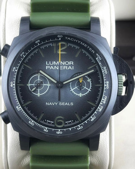 2023 Panerai Luminor Chrono Carbotech "Navy SEALs" 44MM Grey Dial Rubber Strap (PAM01419)