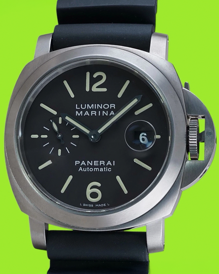 2007 Panerai Luminor Marina 44MM Brown Dial Rubber Strap (PAM00240)