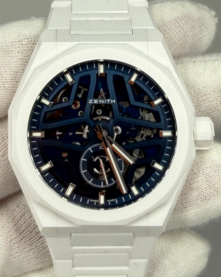 2025 Zenith Defy 41MM Skeleton Dial Ceramic Bracelet (49.9301.3620/79.I001)
