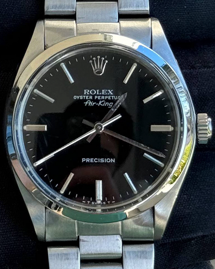 1980 Rolex Air-King 34MM Black Dial Oyster Bracelet (5500)