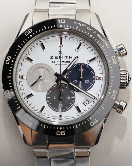 2026 Zenith Chronomaster Sport 41MM White Dial Steel Bracelet (03.3100.3600/69.M3100)