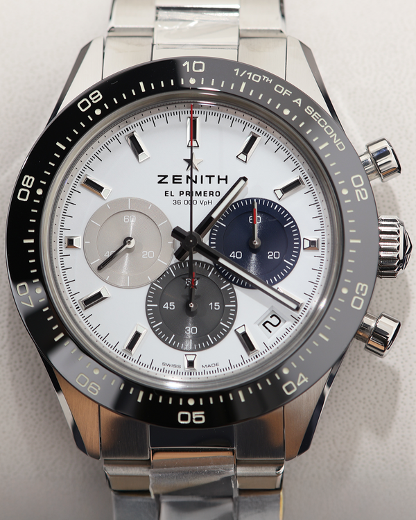 2026 Zenith Chronomaster Sport 41MM White Dial Steel Bracelet (03.3100.3600/69.M3100)