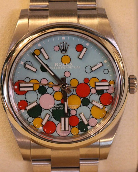 2025 Rolex Oyster Perpetual 41MM Turquoise "Celebration" Dial Oyster Bracelet (124300)