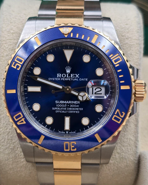 2021 Rolex Submariner Date "Bluesy" 41MM Blue Dial Two-Tone Oyster Bracelet (126613LB)