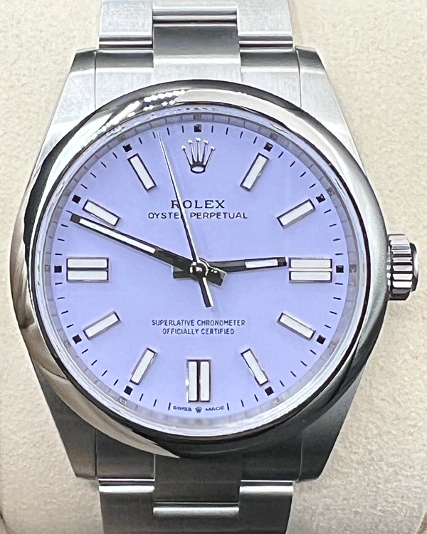 2026 Rolex Oyster Perpetual 41MM Lavender Dial Oyster Bracelet (134300)