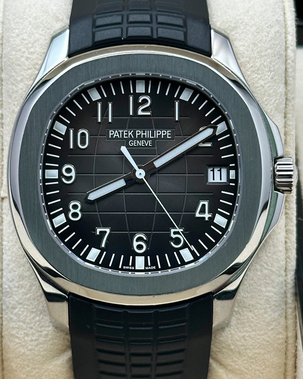 2019 Patek Philippe Aquanaut 40MM Black Dial Rubber Strap (5167A-001)