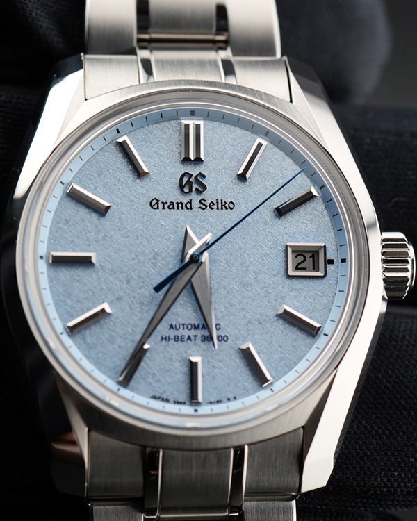 2025 Grand Seiko Heritage "Soko Frost" 40MM Ice Blue Dial Steel Bracelet (SBGH295G)
