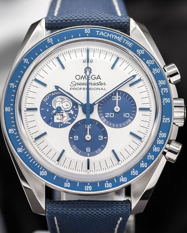 2026 Omega Speedmaster Anniversary Series “Silver Snoopy Award” 42MM Silver Dial Textile Strap (310.32.42.50.02.001)