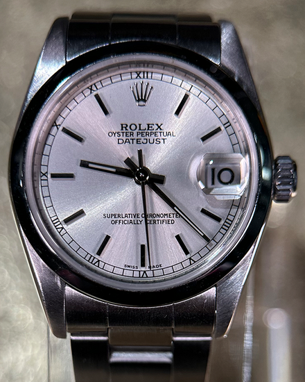 No Reserve - 2008 Rolex Datejust 31MM Silver Dial Oyster Bracelet (78240)