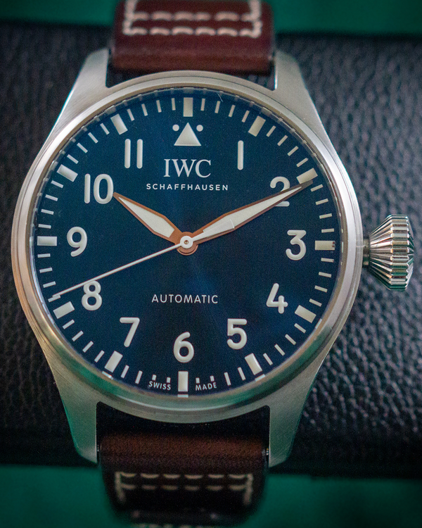 2021 IWC Schaffhausen Pilot 43MM Blue Dial Leather Strap (IW329303)