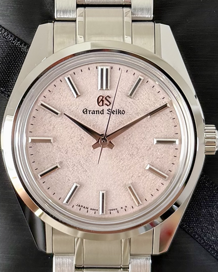 Grand Seiko Heritage "Sakura Kakushi" L. E. 36.5MM Pink Dial Steel Bracelet (SBGW289)