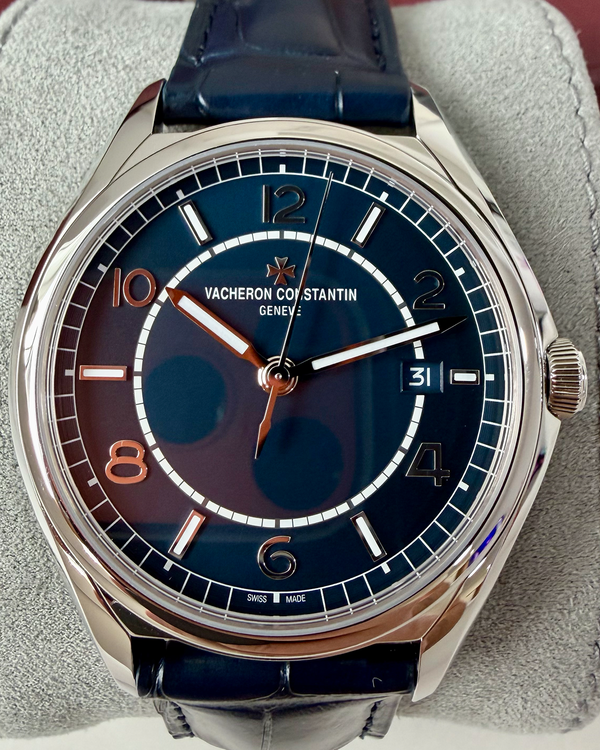 2026 Vacheron Constantin Fiftysix 40MM Blue Dial Leather Strap (4600E/000A-B487)